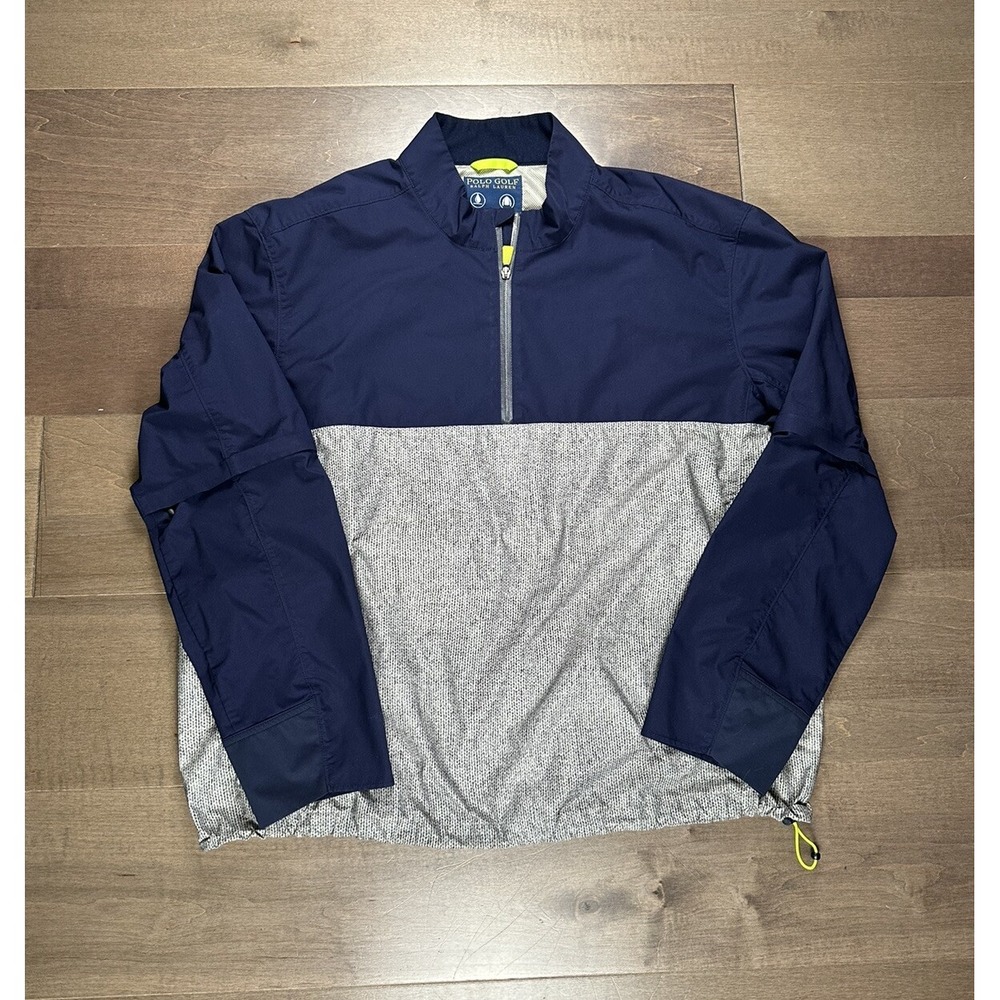 Polo‎ Ralph Lauren Jacket Men's 2XL Blue Golf Packable Water Resistant Convert